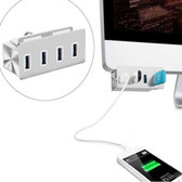 High Speed 5Gbps 4 USB 3.0 Ports Clip Design Aluminum Alloy USB Hub for PC iMac C122-1105361