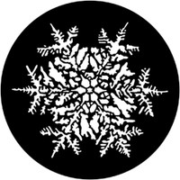 Single Decorative Snow flake realistic steel gobo