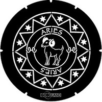 Goboland Aries astrology steel lighting gobo