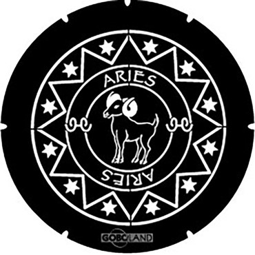 Goboland Aries astrology steel lighting gobo