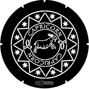 Goboland Capricorn astrology steel lighting gobo