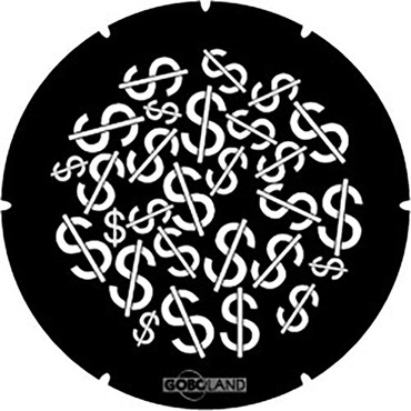 goboland dollar breakup steel lighting gobo