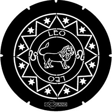 Goboland astrology leo lion steel lighting gobo