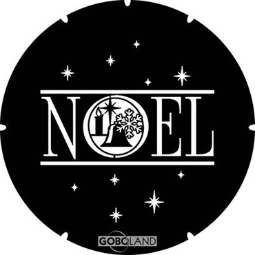 Noel candel, bell and stars Stainless steel gobo