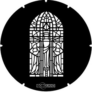 goboland ornate stained glass window steel lighting gobo