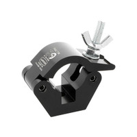 Doughty Clamp Half Coupler Black (T57010) shown from the rear‑right with approval stamp and load rating visible.