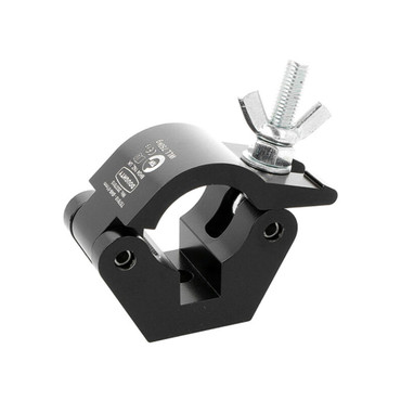 Doughty Clamp Half Coupler Black (T57010) shown from the rear‑right with approval stamp and load rating visible.