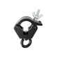 Doughty Hanging Clamp Black (T57206) shown from the right with eye nut and slim half‑coupler body visible.