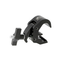 Doughty Quick Trigger Clamp Basic Black (T58201) shown from the rear‑right with broad powder‑coated body visible.