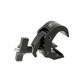 Doughty Quick Trigger Clamp Basic Black (T58201) shown from the rear‑right with broad powder‑coated body visible.