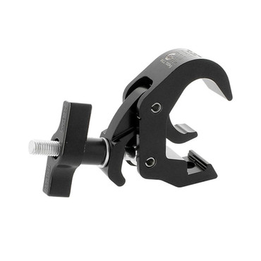 Doughty Slimline Quick Trigger Clamp Black (T58301) shown from the rear‑right with large fastening wing handle visible.