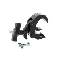 Doughty Slimline Quick Trigger Hook Clamp Black (T58306) shown from the rear‑right with ergonomic handle and wing‑nut fixing visible