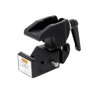 Doughty Supaclamp Black (G116001) shown from the front‑left with clamping jaw and snap mechanism visible.