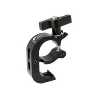 Doughty Quick Trigger Clamp Black (T58201) shown from the rear‑right in the closed position with large fastening handle visible.
