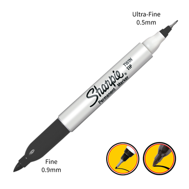 Sharpie - Double Ended Marker Pen - Black