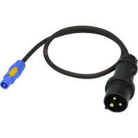 16A Plug to Powercon A-Type (Blue) 1.0m