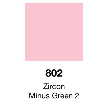 LEE Filters 802 Zircon Minus Green 2 is used by photographers to remove medium green casts produced by some LEDs.