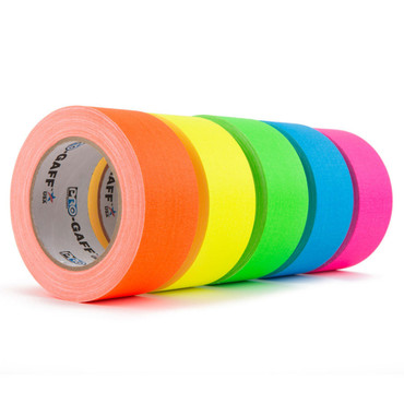 Various colours of bright matt gaffer tape