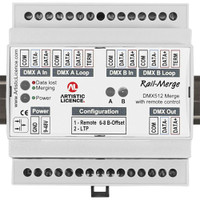 Artistic Licence - Rail-Merge merges two DMX inputs to one DMX output