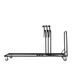 RAT Stands - Performer3 Storage and transportation Trolley left profile shown with stands