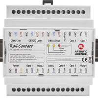 DIN Rail Contact closure DMX Trigger Unit