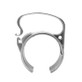 Silver reusable cable clamp