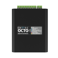 Enttec - OCTO MK2 DIN rail LED pixel controller Top Down