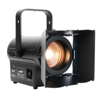 Elation Professional - KL Fresnel 4 Frotn right showing yoke and barndoor fixture on 