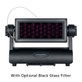 Elation Professional - Prisma Wash 100 front face of fixture shown with optional diffuser 