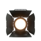 Elation Professional - KL FRESNEL 6 FC front face of fixture on with barn door attached