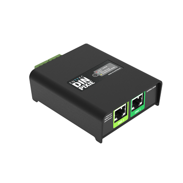 Enttec - DIN PIXIE Top Left of din rail DMX standalone player
