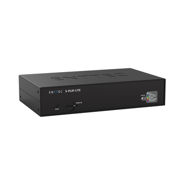 Enttec - S-PLAY LITE Front right angle memory card and reset