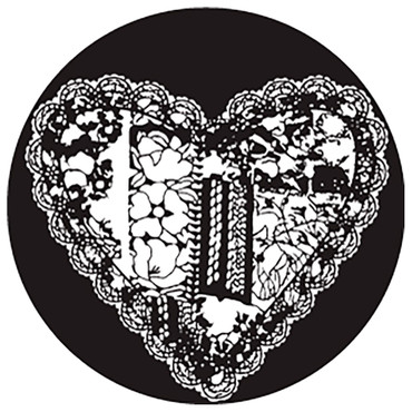 Rosco Lace Heart steel lighting gobo