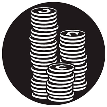 Rosco Stacked Coins Steel Gobo