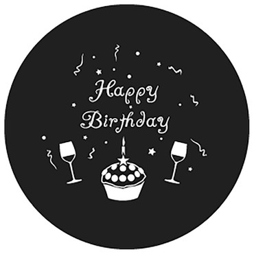Rosco Happy Birthday 2 Steel gobo