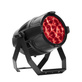 Elation Professional - Limelight Par L  front right of split yoke stand par on red