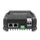 Advatek - PixLite® A4-S Mk3 ethernet side with din mount attached 