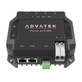 Advatek - PixLite® A4-S Mk3 angled ethernet side with DIN mount, LED indicator and SD slot