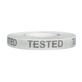 Event industry tested marking tape with tested printed in grey