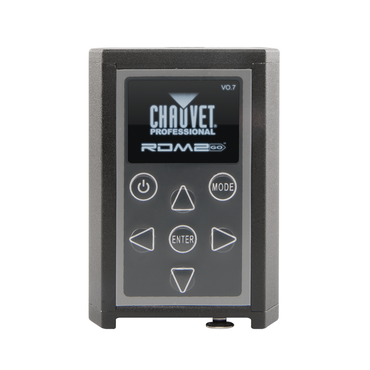 Chauvet Professional - RDM2go Front View screen and controls