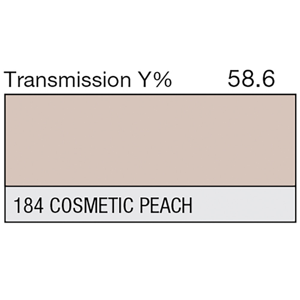 LEE Filters 184 Cosmetic Peach Lighting Gel White Light