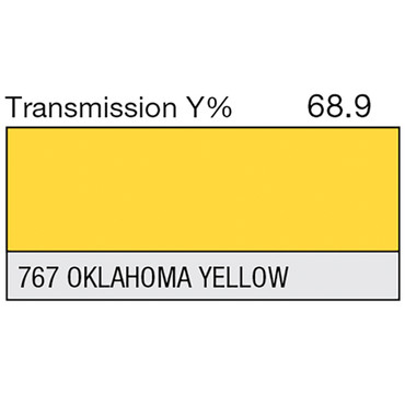 LEE Filters 767 Oklahoma Yellow - Lighting Gel - White Light