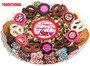 Valentine's Day Caramel Popcorn & Cookie Platter - Love