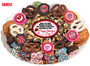 Valentine's Day Caramel Popcorn & Cookie Platter - Traditional