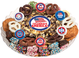 Celebrate America Popcorn & Cookie Assortment Platter