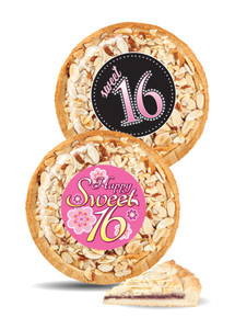 Sweet 16 Cookie Pie - Almond Raspberry