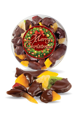 Christmas Chocolate Dipped Dried Fruit