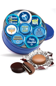 Hanukkah Cookie Talk 16pc Chocolate Oreo Tin