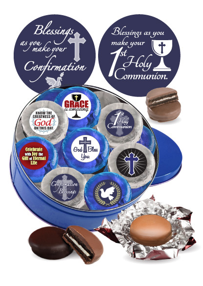 Communion/Confirmation 16pc Chocolate Oreo Tin