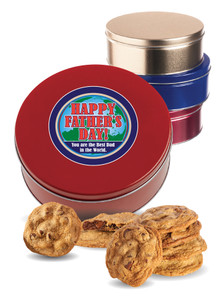 Father's Day Chocolate Chip Cookie Tin - Red